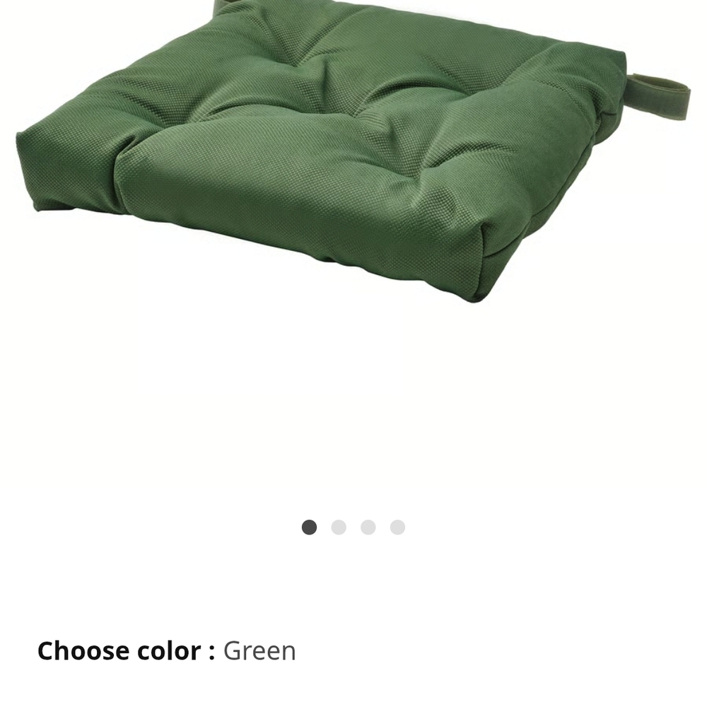 4 IKEA Green Cushion